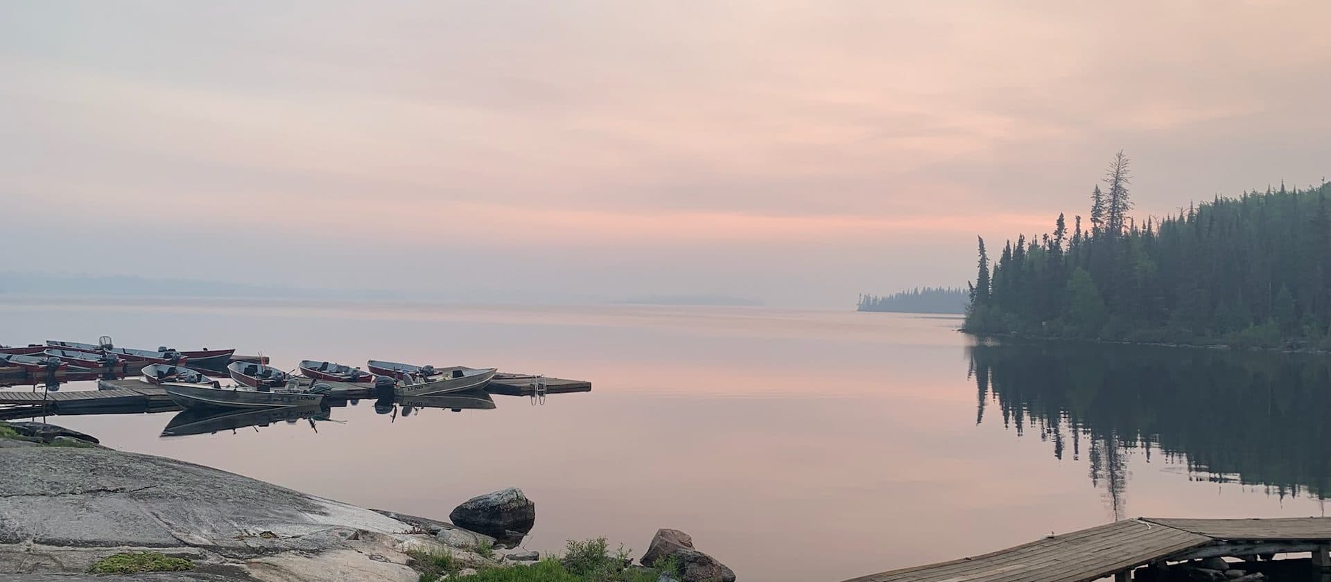 Sunset casting on Dogskin Lake