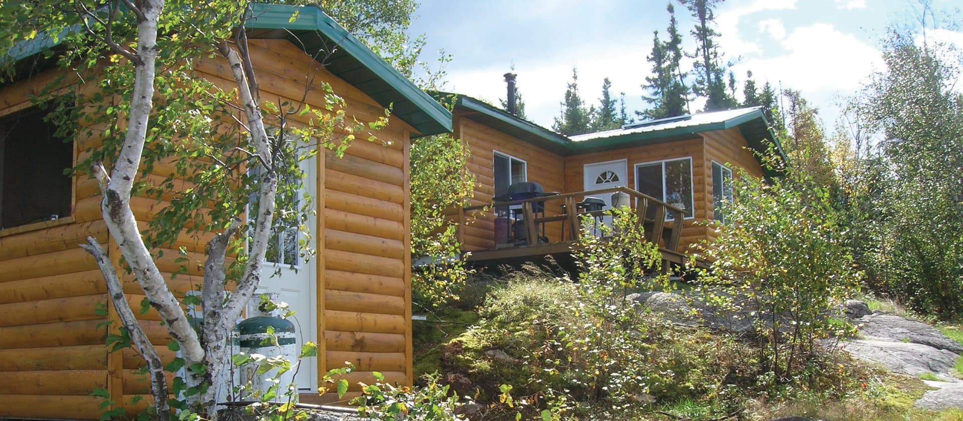 Aerial view of Noname Lake outpost lake