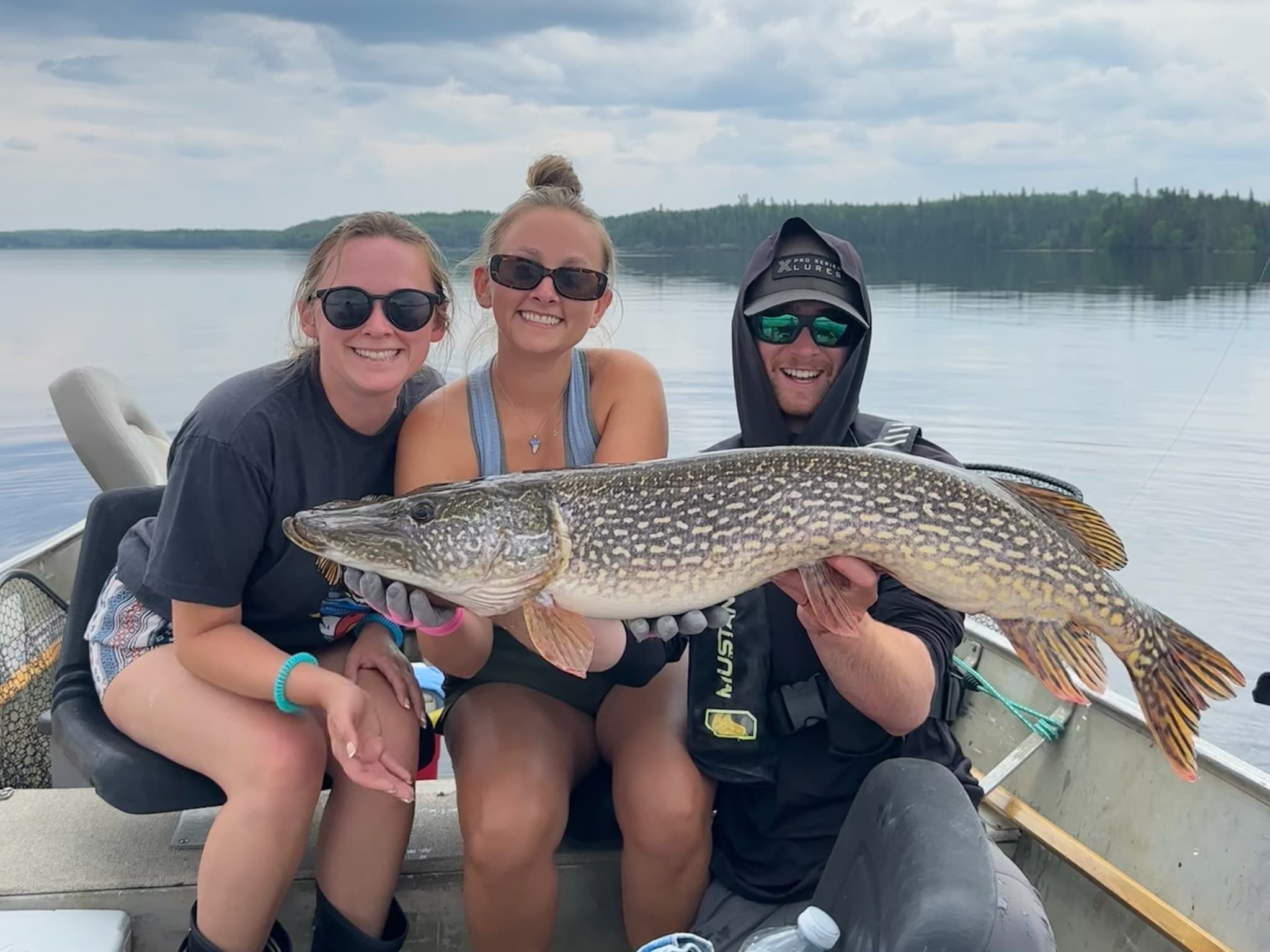 Group with northern pike